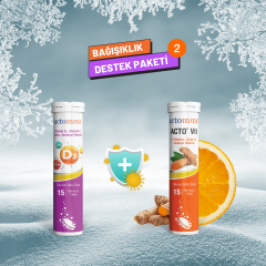 ACTO® VIT C Vitamini  + Vitamin D3 Bağışıklık Destekleyici 2' li Paket