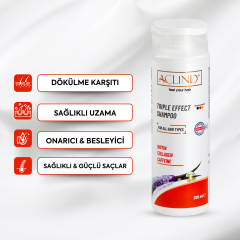 ACLIND® TRIPLE EFFECT SHAMPOO | Saç Dökülmesine Karşı Şampuan
