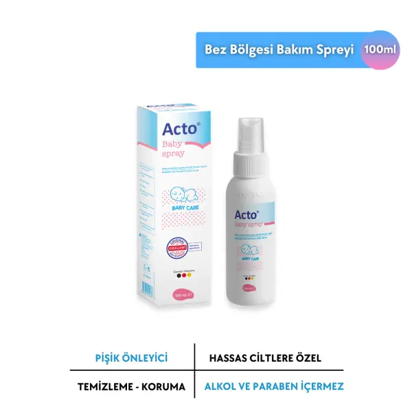 ACTO® Baby Spray 100 ml (Bebek Bez Bölgesi Temizleme Spreyi)