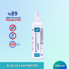 ACTODERMANOL® PLUS 250 ML (El ve Cilt Antiseptiği %89 (v/v) Etanol)