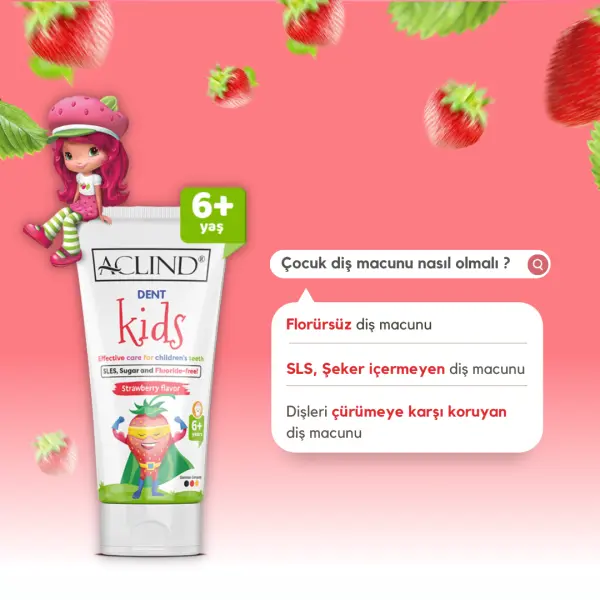 Aclind Dent Kids 15 ml ÇOCUK DİŞLERİ İÇİN ETKİLİ BAKIM