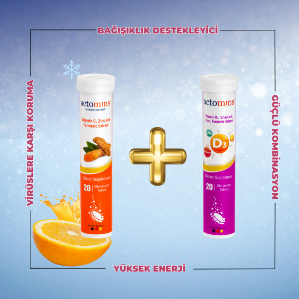 ACTO® VIT C Vitamin +Vitamin D3 + B12 | Bağışıklık Güçlendirici Vitamin Seti