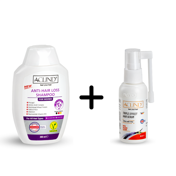 Kadın Saç Dökülme Karşıtı Şampuan & Serum Seti