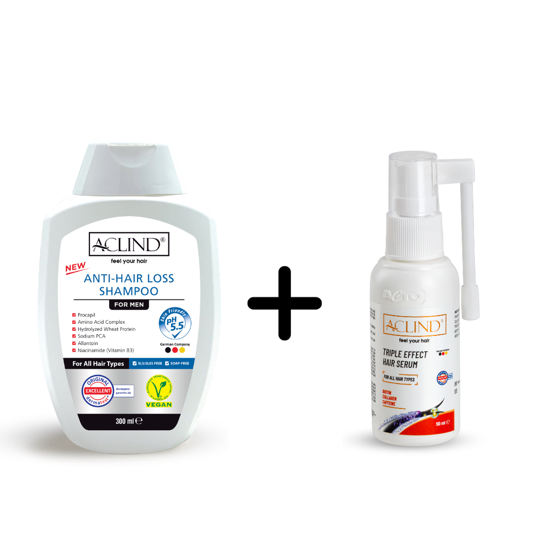 Erkek Saç Dökülme Karşıtı Şampuan & Serum Seti