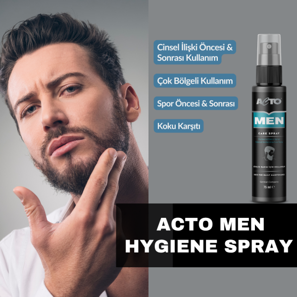 Actomins Energy Gıda Takviyesi + ACTO Men Hygiene Spray + Acto Kayganlaştırıcı jel