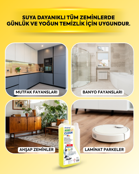 Acto® Robo Clean – Robot Süpürge & Dikey Süpürge Deterjanı