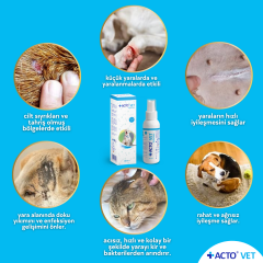 ACTO® VET SOLUTION 100 ml Kedi-Köpek için Yara Bakım Solüsyonu
