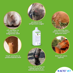 ACTO® VET SOLUTION 500 ml Büyükbaş Hayvanlar için Yara Bakım Solüsyonu