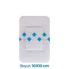 ACTOLIND® Wound Pad- Transparent Adhesive | Poliüretan Steril Tıbbi Flaster - 10X10 cm