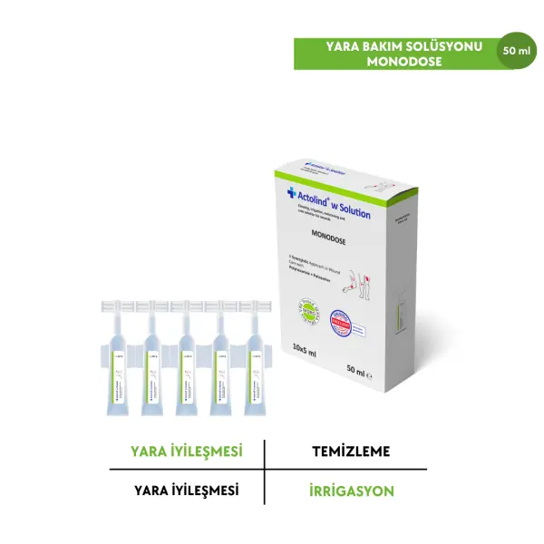 Actolind ® w SOLUTION Monodose 10 x 5 ml | Yara İyileştirme Solüsyonu
