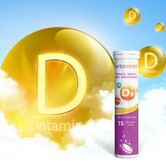 ACTOMINS® Vitamin D3, Vitamin C, Çinko, Zerdeçal Ekstresi 15 Tablet