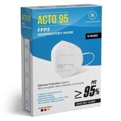 ACTO® 95 FFP2 / N95 Respiratory Mask | 5 Katlı Solunum Maskesi 10 Adet