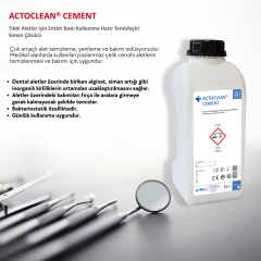 ACTOCLEAN® CEMENT 2 L Tıbbi Aletler için Enzim Bazlı Kullanıma Hazır Temizleyici Siman Çözücü