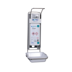 Çelik Dispenser Tip 2 Tepsili + El ve Cilt Antiseptiği 1 L