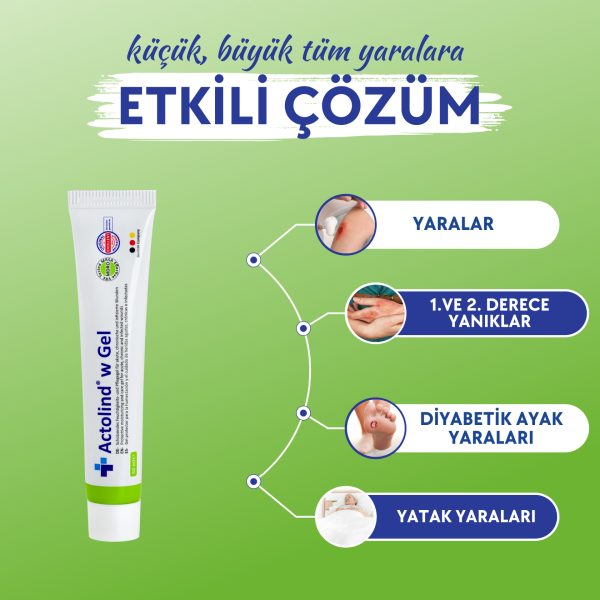 Actolind ® W Gel 50 ml | Yara İyileştirme Jeli