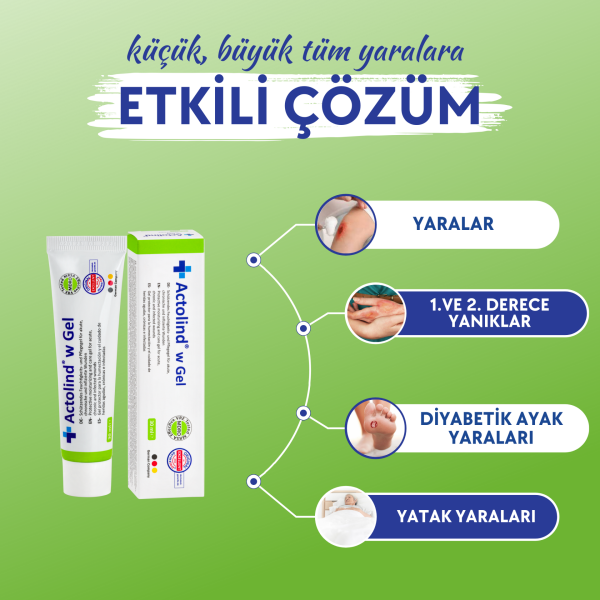 Actolind ® W Gel 30 ml | Yara İyileştirme Jeli