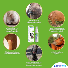 ACTO® VET SOLUTION 250 ml Büyükbaş Hayvanlar için Yara Bakım Solüsyonu